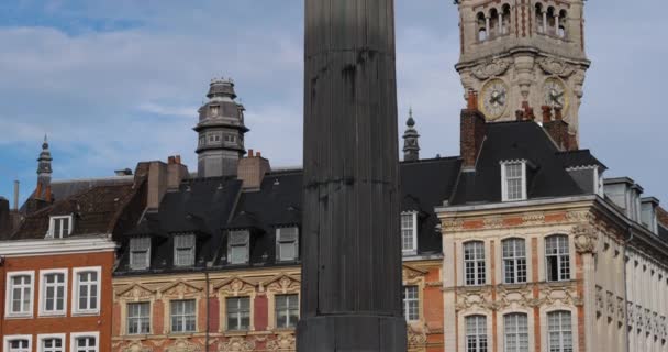 Place Charles Gaulle Lille Nord Department France — стокове відео