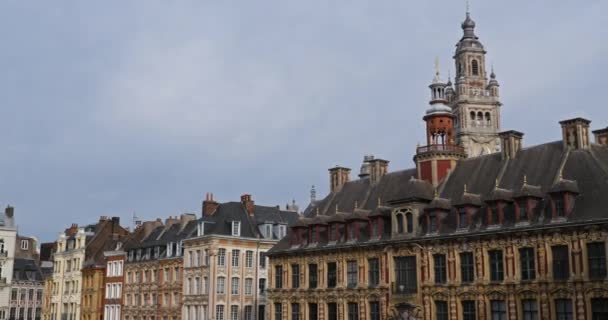 Place Charles Gaulle Lille Nord Departmanı Fransa — Stok video