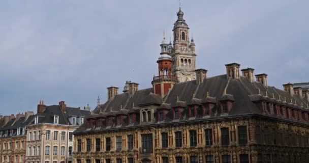 Place Charles Gaulle Lille Nord Departmanı Fransa — Stok video