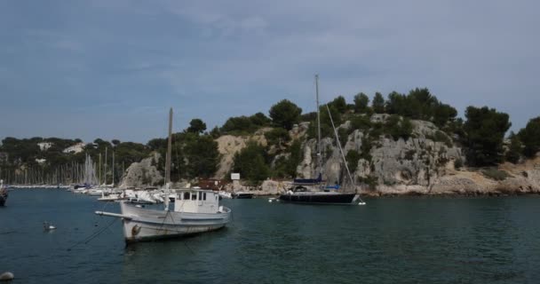 Port Miou Creek Cassis Provence France — Stock Video