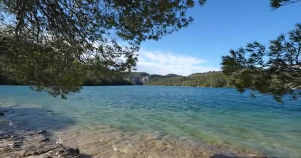 Lake Esparron Alpes Haute Provence Γαλλία — Αρχείο Βίντεο