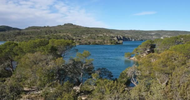 Lake Esparron Alpes Haute Provence França — Vídeo de Stock