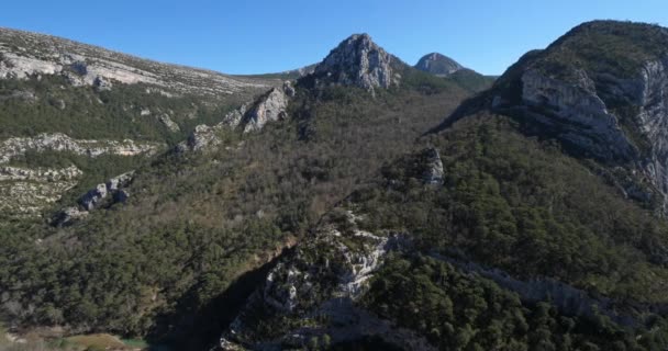 Cheile Verdon Alpes Haute Provence Franța — Videoclip de stoc