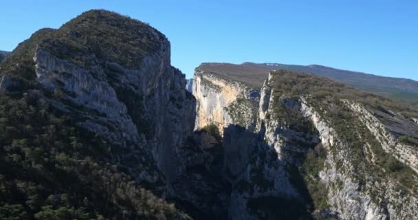 Ущелье Вердон Альпы Верхнего Прованса Франция — стоковое видео