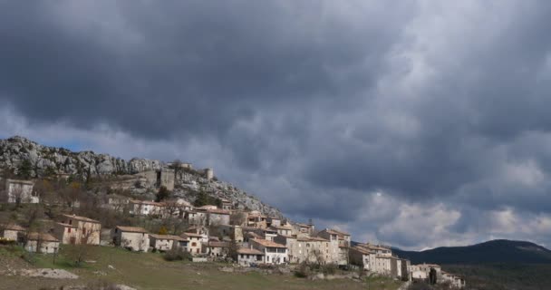 Trigance Var Bölüm Provence Fransa — Stok video