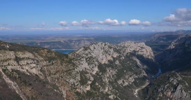 Ущелье Вердон Альпы Верхнего Прованса Франция — стоковое видео