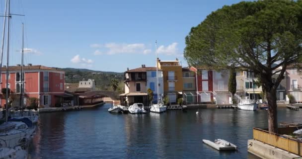 Marinas Port Grimaud Provence France — стокове відео