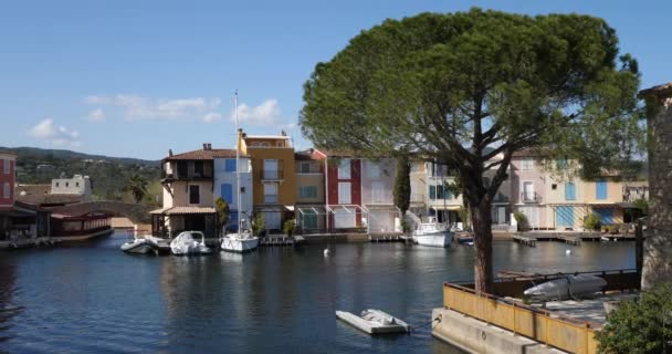 Marinas Port Grimaud Provence Francia — Vídeo de Stock