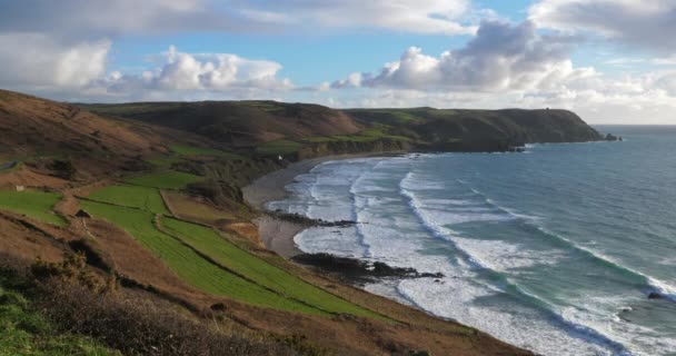 Ecalgrain Bay Cotentin Peninsula France — Stockvideo