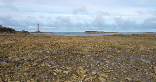Lighthouse Goury Cap Hague Cotentin Peninsula France — Stock Video
