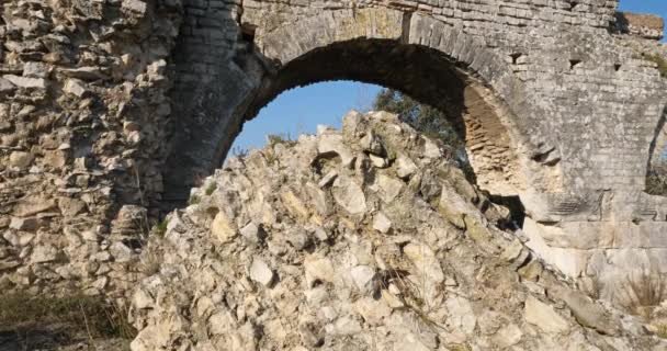 Aqueduc Barbegal Ruines Romaines Fontvielle Provence Sud France — Video