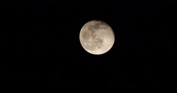 Luna Piena Nel Cielo Francese — Video Stock