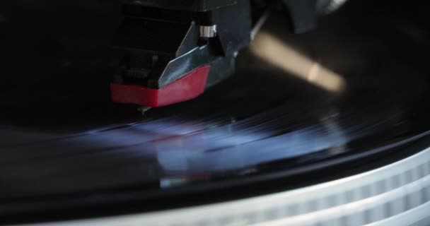 Bras Ramassage Gramophone Sur Disque Vinyle — Video