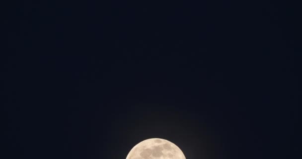 Pełnia Księżyca Francuskim Niebie — Wideo stockowe