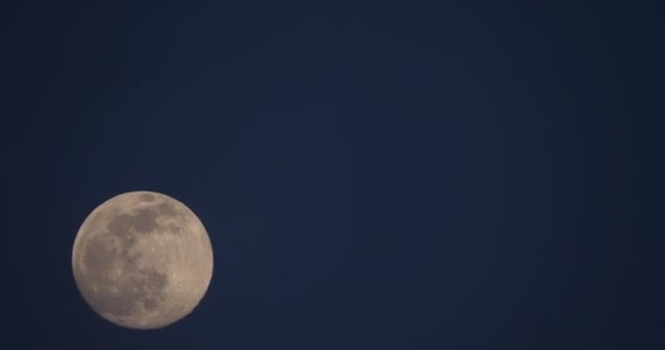 Pleine Lune Dans Ciel Français — Video