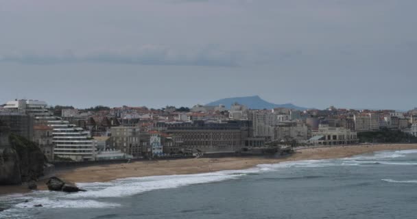 Biarritz Ponteiro Saint Martin País Basco França — Vídeo de Stock