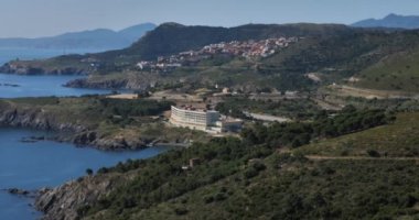 Banyuls sur Mer ve Cerbere arasındaki Capital Rederis, Pirenes Oriantales bölümü, Fransa