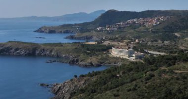 Banyuls sur Mer ve Cerbere arasındaki Capital Rederis, Pirenes Oriantales bölümü, Fransa