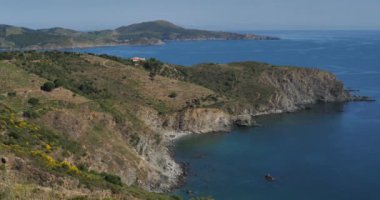 Banyuls sur Mer ve Cerbere arasındaki Capital Rederis, Pirenes Oriantales bölümü, Fransa