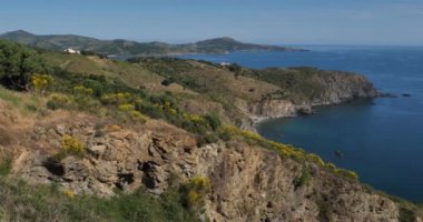 Banyuls sur Mer ve Cerbere arasındaki Capital Rederis, Pirenes Oriantales bölümü, Fransa