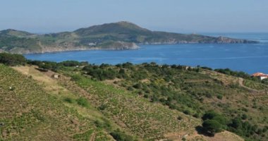 Banyuls sur Mer ve Cerbere arasındaki Capital Rederis, Pirenes Oriantales bölümü, Fransa
