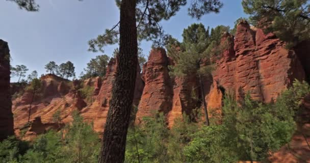 Den Franska Colorado Roussillon Vaucluse Provence Frankrike — Stockvideo