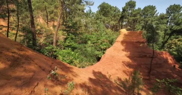 Den Franska Colorado Roussillon Vaucluse Provence Frankrike — Stockvideo