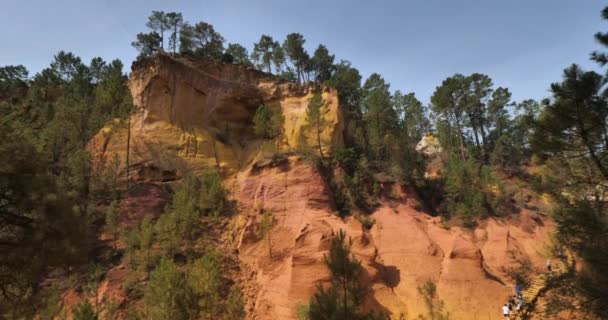 Francouzské Colorado Roussillon Vaucluse Provence Francie — Stock video