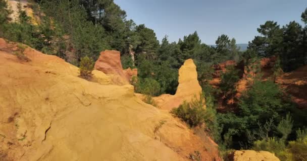 Den Franska Colorado Roussillon Vaucluse Provence Frankrike — Stockvideo
