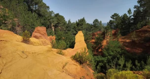 Francia Colorado Roussillon Vaucluse Provence Franciaország — Stock videók