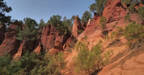 French Colorado Roussillon Vaucluse Provence France — Stock Video