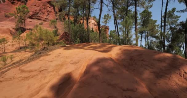 French Colorado Roussillon Vaucluse Provence France — Stock Video