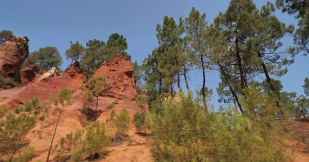 Colorado Francês Roussillon Vaucluse Provence França — Vídeo de Stock