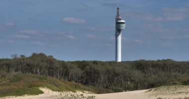Gemi trafik servisi, Messanges plajı, Landes bölümü, Yeni Aquitaine, Fransa