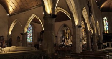 Plestin les Greves Kilisesi Saint Efflam, Fransa 'da Brittany