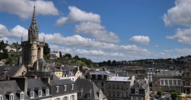 Morlaix Finistere Department Brittany France — Stock Video