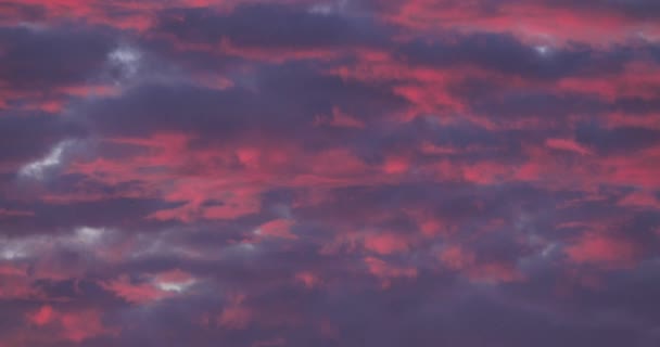 Molnig Himmel Vid Solnedgången Bretagne Frankrike — Stockvideo