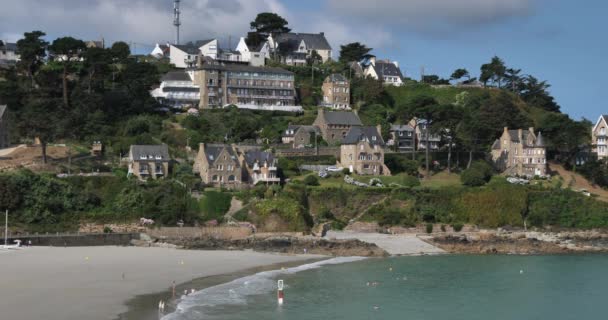 Trefel Beach Cotes Armor Department Brittany France — стоковое видео