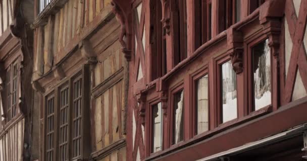 フランスのブルターニュ 旧中世の家 コート アーマー部門 — ストック動画