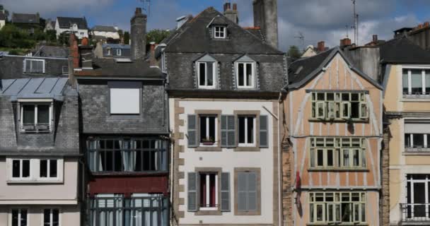 Morlaix Place Allende Finistere Department Brittany France — 图库视频影像
