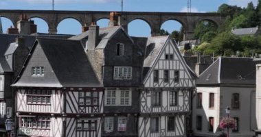Morlaix, Place Allende, Finistere Departmanı, Brittany, Fransa