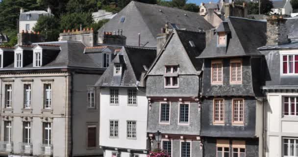 Morlaix Place Allende Finistere Department Brittany France — Stock video