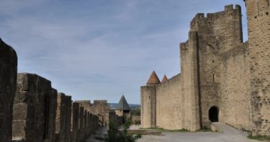 Carcassonne, Avrupa 'nın en büyük kale kalesi, Aude Departmanı, Fransa