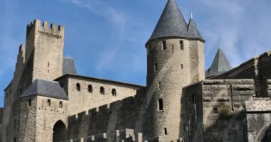 Carcassonne, Avrupa 'nın en büyük kale kalesi, Aude Departmanı, Fransa