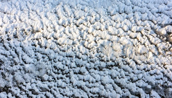 Χιόνι Υφή Φόντο Χειμώνα Λίγο Φως Του Ήλιου Και Σκιές — Φωτογραφία Αρχείου