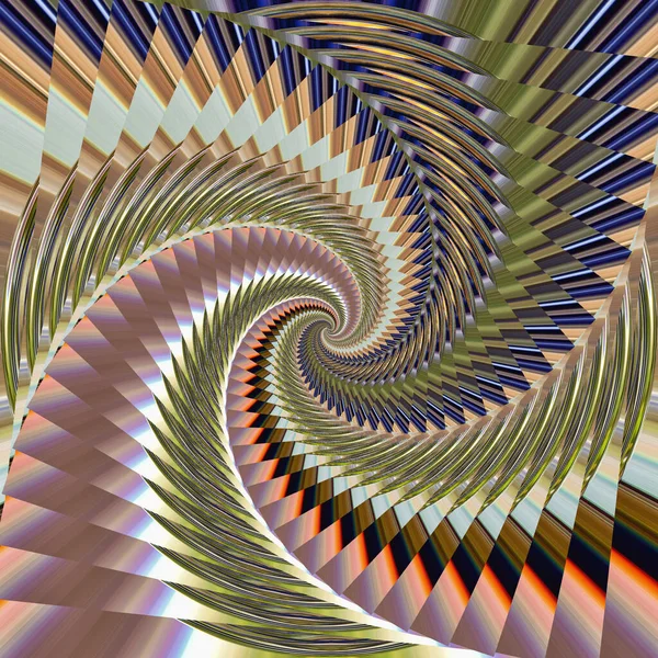 Background Illustration Pattern Colored Shapes Figures Rotating Descending Descending Infinity — Stock Photo, Image