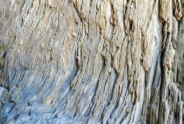 View Rocky Form Texture Reynisfjara Black Sand Beach Vico Southern — Stock Photo, Image