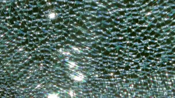 Water Ripples Sun Bunnies Stars Sunlight Wind Broken Frosted Glass — Stok video