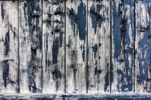 Old Wooden Wall Painted Black Peeling Paint Natural Daylight — 스톡 사진