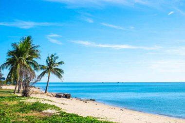 Beautiful beaches and clear waters in summer